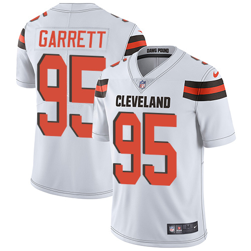 2019 men Cleveland Browns #95 Garrett white Nike Vapor Untouchable Limited NFL Jersey